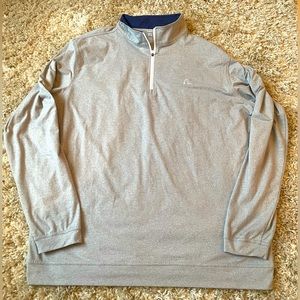 Rhoback Q-zip 1/4 zip Men’s size XL Solid light gray performance